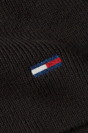 Fular Dama, Tommy Hilfiger, Negru, Logo Brodat [3]