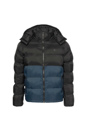Geci - Geaca Barbati, Calvin Klein Jeans, Negru, Impermeabilă la vânt si apǎ