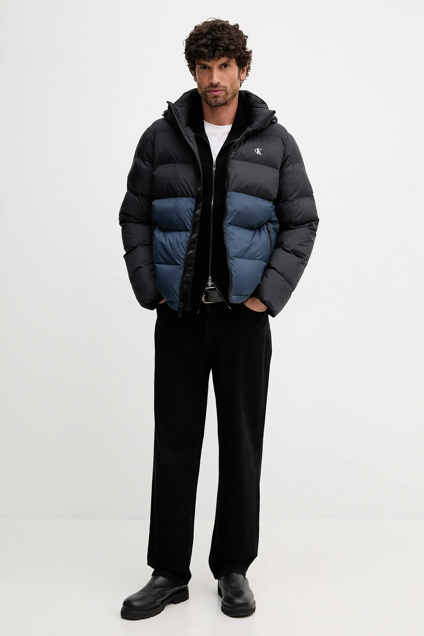 Geaca Barbati, Calvin Klein Jeans, Negru, Impermeabilă la vânt si apǎ [4]