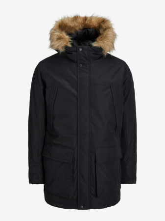 Geci - Geaca Barbati, Jack & Jones, Parka, Negru