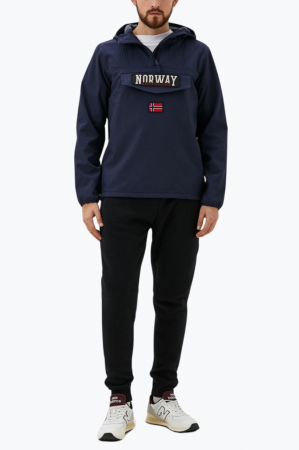 Geaca Barbati, Norway 1963, Buzunar mare central, Fermoar lateral, Logo Brodat [3]