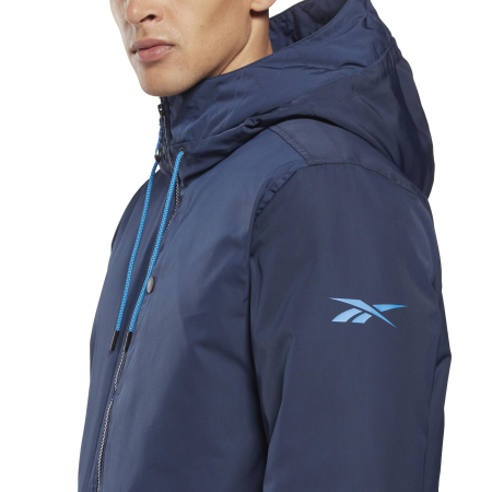 Geaca Bărbați, Reebok, Parka, Albastru Închis, Puf de rațǎ, Hidrofuga [4]