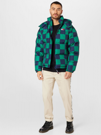 Geaca Barbati, Tommy Jeans, Umplutura cu puf de rata, Verde [3]