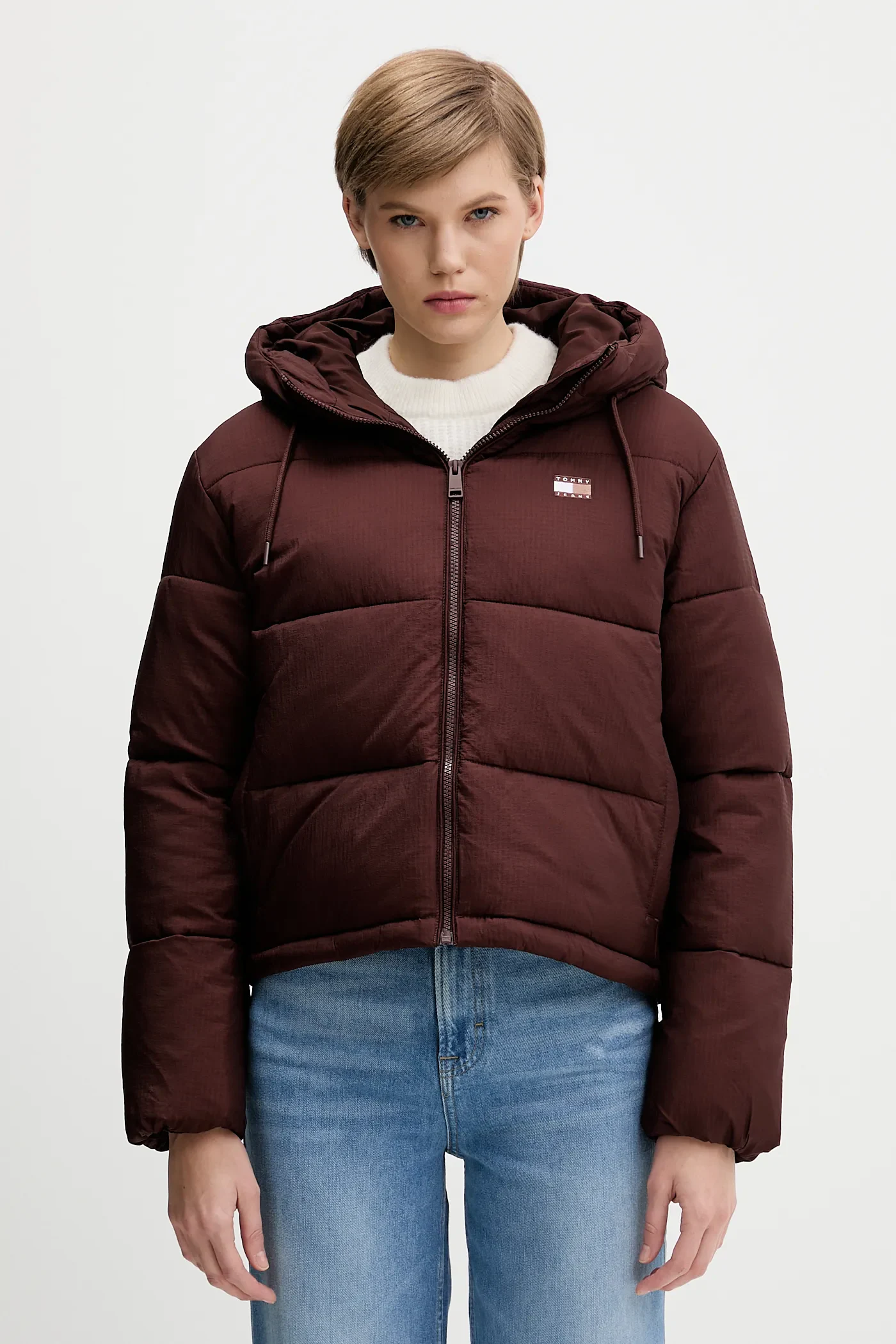 Geci si Veste - Geaca Dama, Tommy Jeans, Gluga Reglabilă