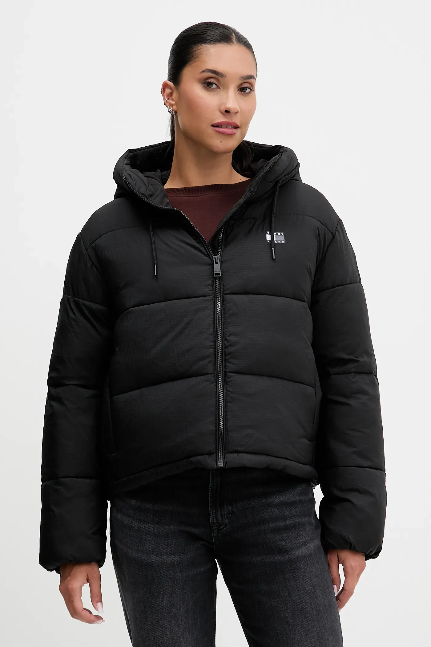 Geaca Dama, Tommy Jeans, Gluga Reglabilă