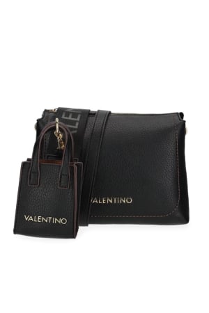 Genti, Rucsacuri si Borsete - Geanta Dama, Valentino, Negru, Piele Ecologica