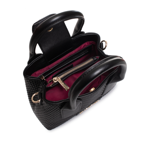 Geanta Dama, Valentino, Negru, Texturat, 22x16x10 cm [2]
