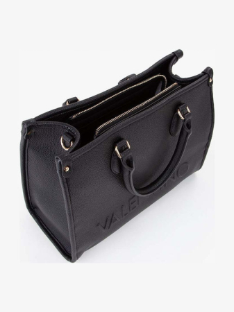 Geanta de umar dama, Valentino, Negru, Logo in relief, 34x14x25 cm [2]