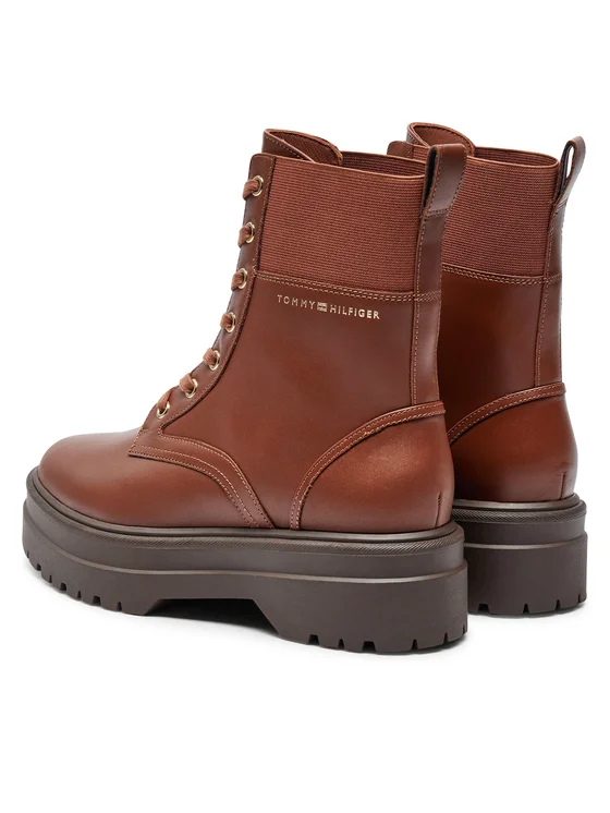 Ghete Dama, Tommy Hilfiger, Maro, Piele Naturală [2]