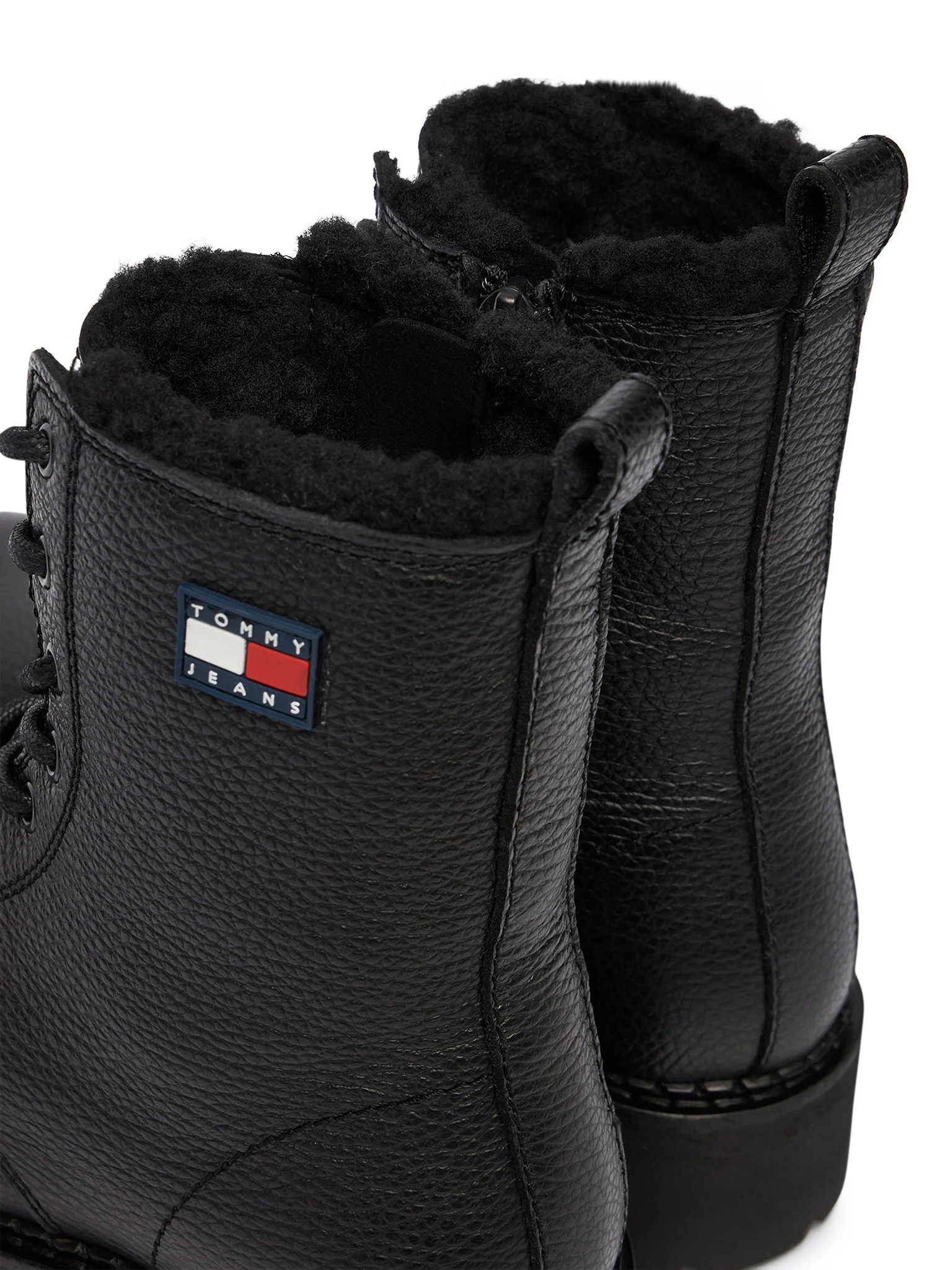 Ghete Dama, Tommy Hilfiger, Negru, Piele Naturală, Logo [3]