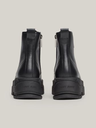Ghete Dama, Tommy Jeans, Piele naturalǎ, Talpa Antiderapantǎ, Negru [4]