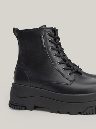 Ghete Dama, Tommy Jeans, Piele naturalǎ, Talpa Antiderapantǎ, Negru [2]