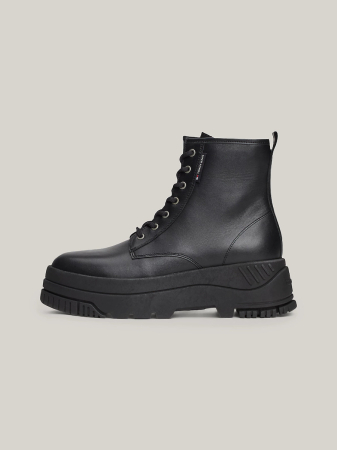 Ghete Dama, Tommy Jeans, Piele naturalǎ, Talpa Antiderapantǎ, Negru [1]