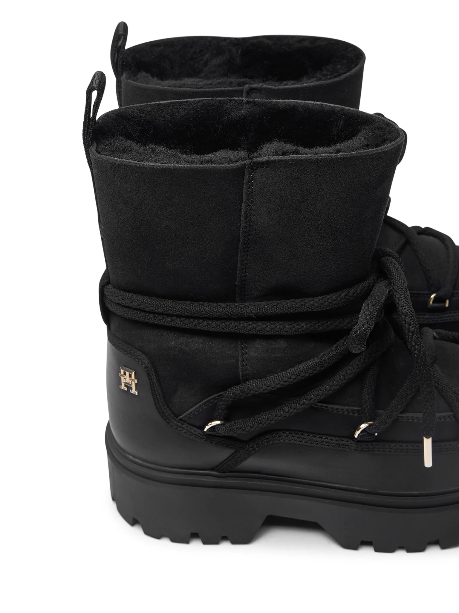 Ghete dama pentru zăpadă, Tommy Hilfiger, Piele întoarsă, Interior din lână [3]
