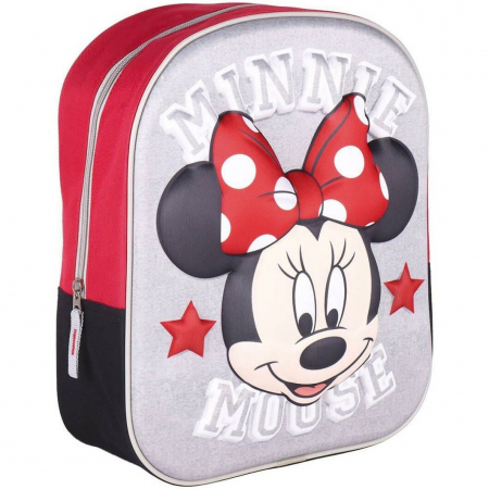Copii - Ghiozdan 3D, Minnie Mouse, Multicolor, 31 x 25 x 10 cm