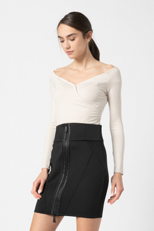 Guess, Bluza Dama, Perecuta cu decolteu pe umeri, Bej deschis [4]