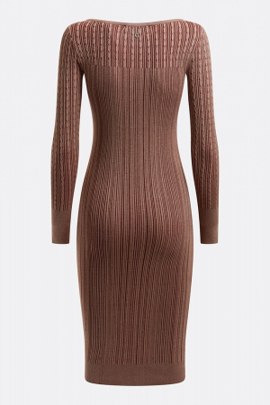 Guess, Rochie Dama, Cambrata cu imprimeu si decolteu rotund [4]