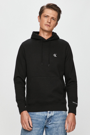 Hanorac Bărbați, Calvin Klein jeans, Negru, Cu Gluga, Logo Brodat [1]