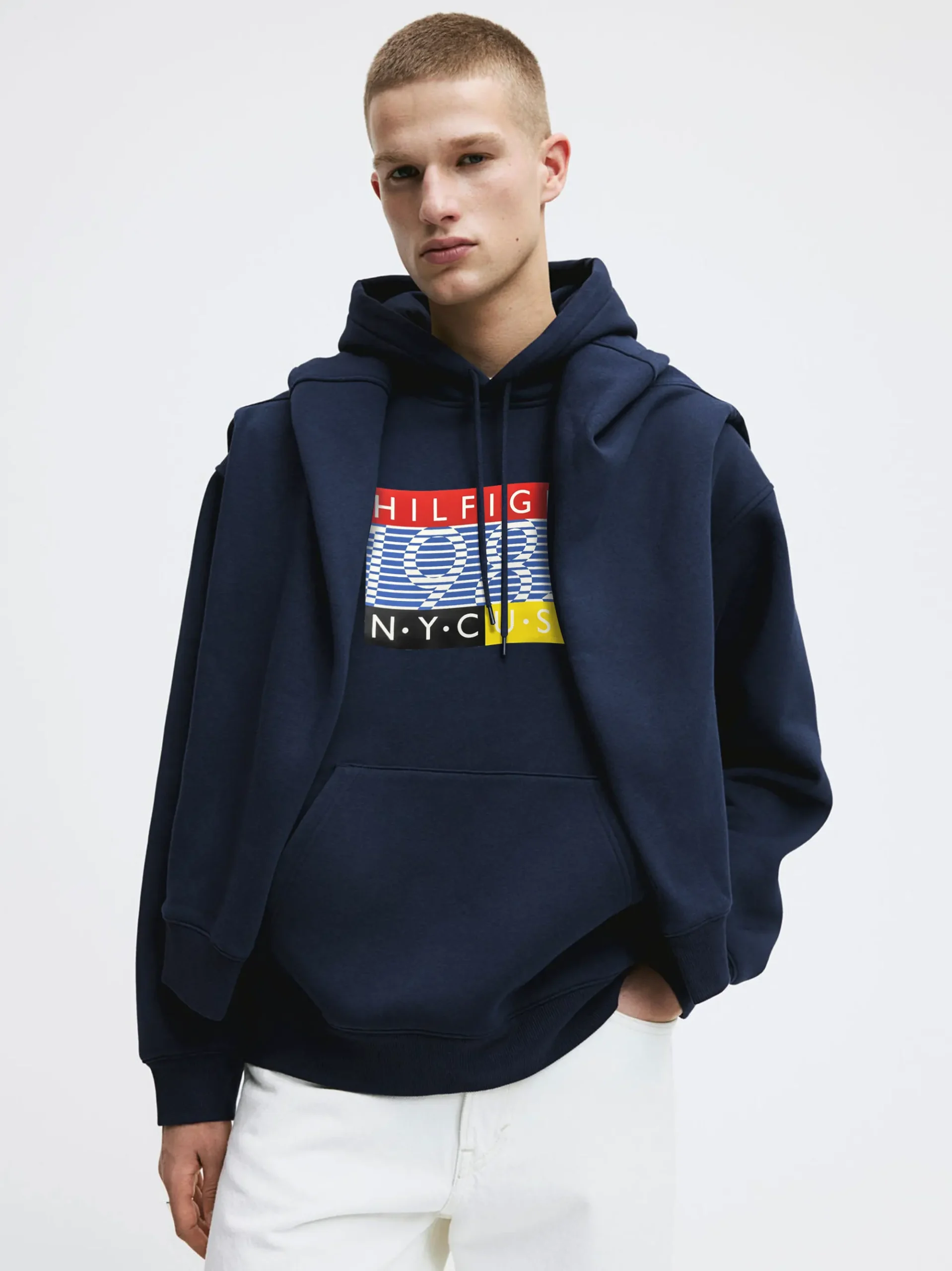 Hanorac Bărbați, Tommy Hilfiger, Albastru, Team Graphic [1]