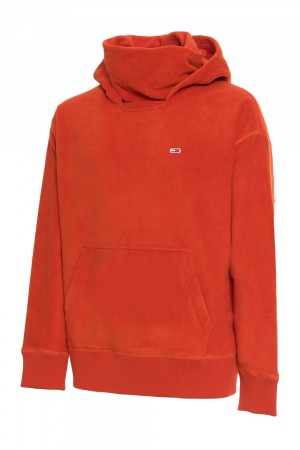 Hanorac cu gluga si guler Barbati, Tommy Jeans, Portocaliu Spice, M INTL [8]
