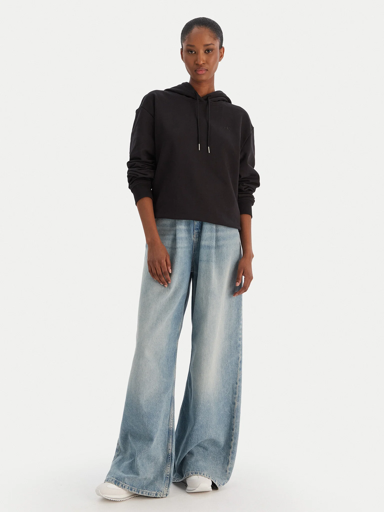 Hanorac Dama, Calvin Klein Jeans, Negru, Bumbac [2]
