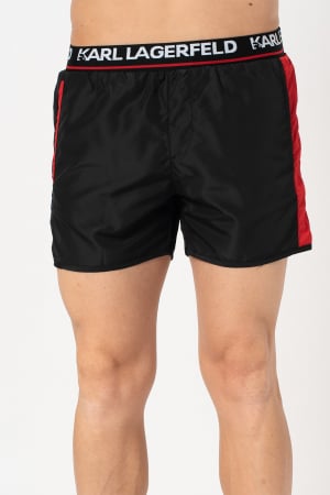 Costume de baie - Karl Lagerfeld, Pantaloni scurti de baie, Banda logo in talie