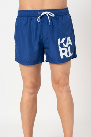 Karl Lagerfeld, Pantaloni scurti de baie, Imprimeu cu logo supradimensionat