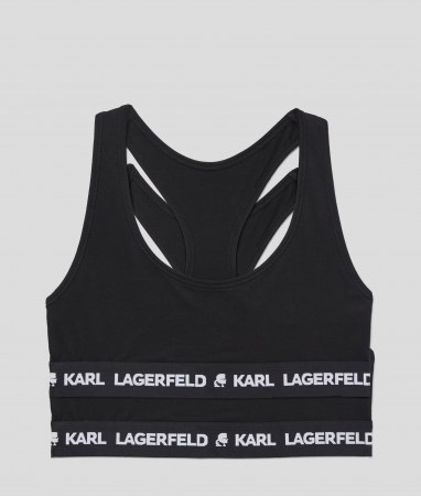 Body-uri, Bustiere si Maiouri - Karl Lagerfeld, Set de bustiere din amestec de lyocell - 2 piese, Negru, S