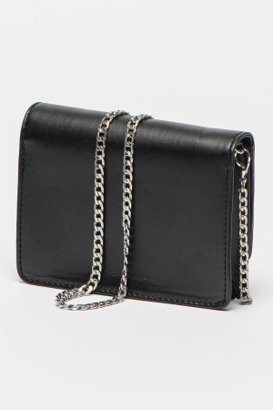 KENDALL + KYLIE, Geanta crossbody cu clapa Arya, Gri antracit [1]