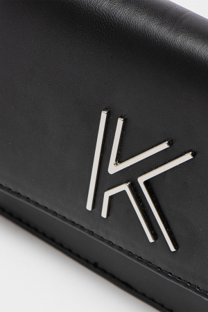 KENDALL + KYLIE, Geanta crossbody cu clapa Arya, Gri antracit [2]