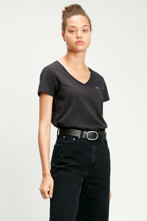 Levi's, Tricou Dama, Din bumbac, Cu decolteu in V