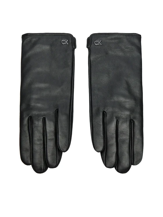 Manusi Barbati, Calvin Klein, 100% Piele Naturală, Negru