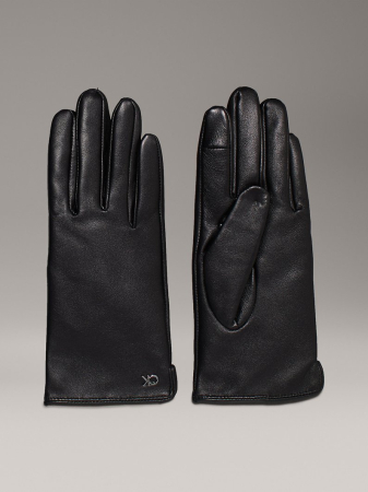Manusi Barbati, Calvin Klein, 100% Piele Naturală, Negru [3]