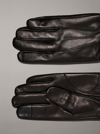 Manusi Barbati, Calvin Klein, Negru, 100% Piele Naturală [4]