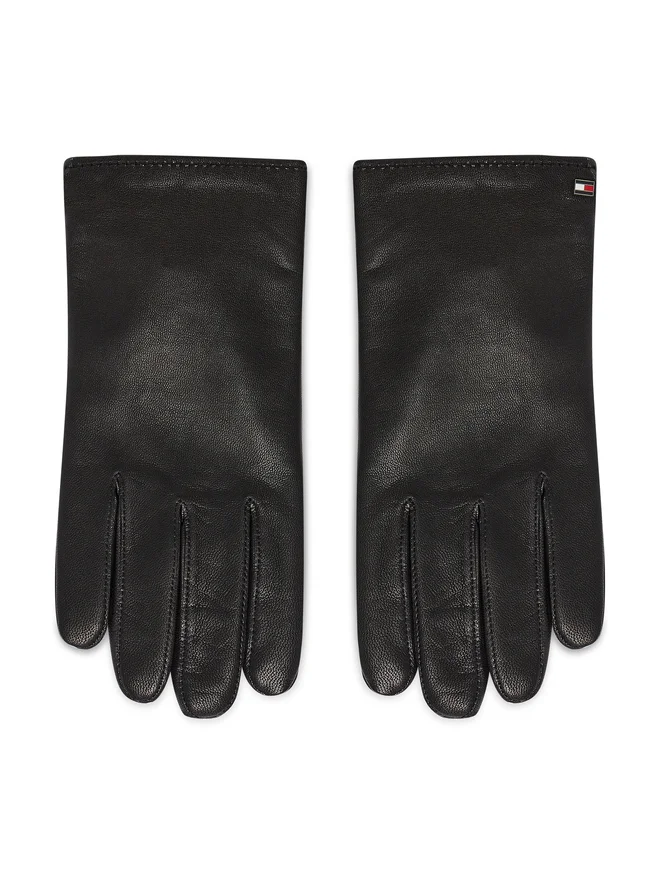 Accesorii - Manusi barbati, Tommy Hilfiger, Piele 100%, Mini Logo, Negru, M