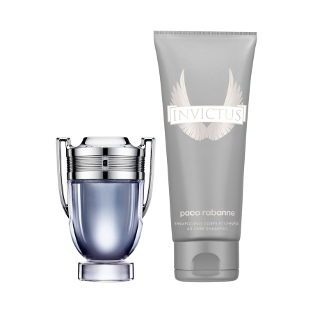 Paco Rabanne, Invictus, Set, Eau De Toilette 100 ml (EDT) + Gel De Duș 100 ml [1]