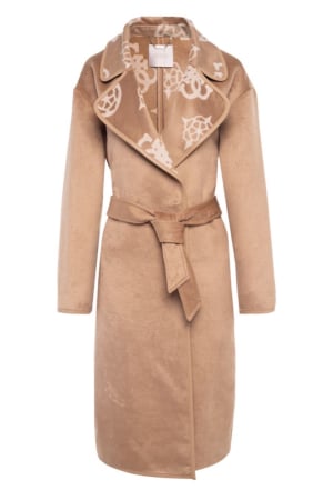 Geci si Veste - Palton Dama, Guess, Maro, Logo Printat