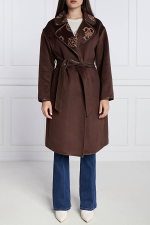 Palton Dama, Guess, Maro, Logo Printat