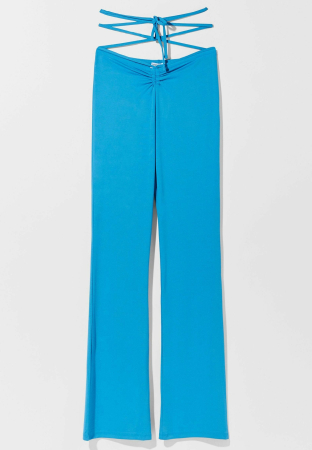Femei - Pantaloni Dama, Bershka, Albastru