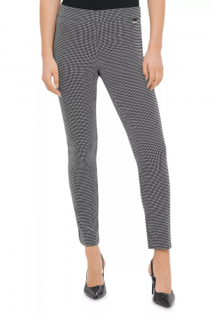 Pantaloni Dama, Calvin Klein, Eleganti cu talie înaltă, Alb/Negru, M [1]