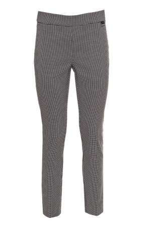 Pantaloni Dama, Calvin Klein, Eleganti cu talie înaltă, Alb/Negru, M [4]