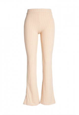 Pantaloni - Pantaloni Dama, VILA, Bej, Evazați, L