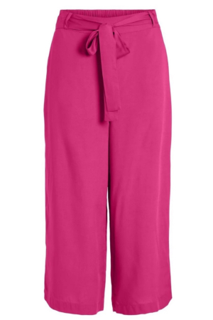 Pantaloni Dama, Vila, Roz, Buzunare laterale si curea in talie [2]