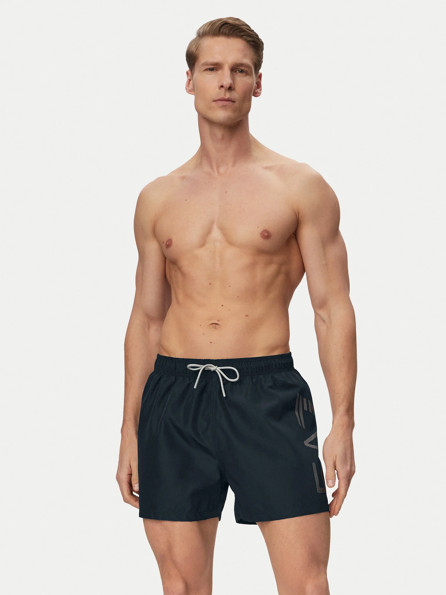 Costume de baie - Pantaloni de baie, Emporio Armani, Negru, Logo