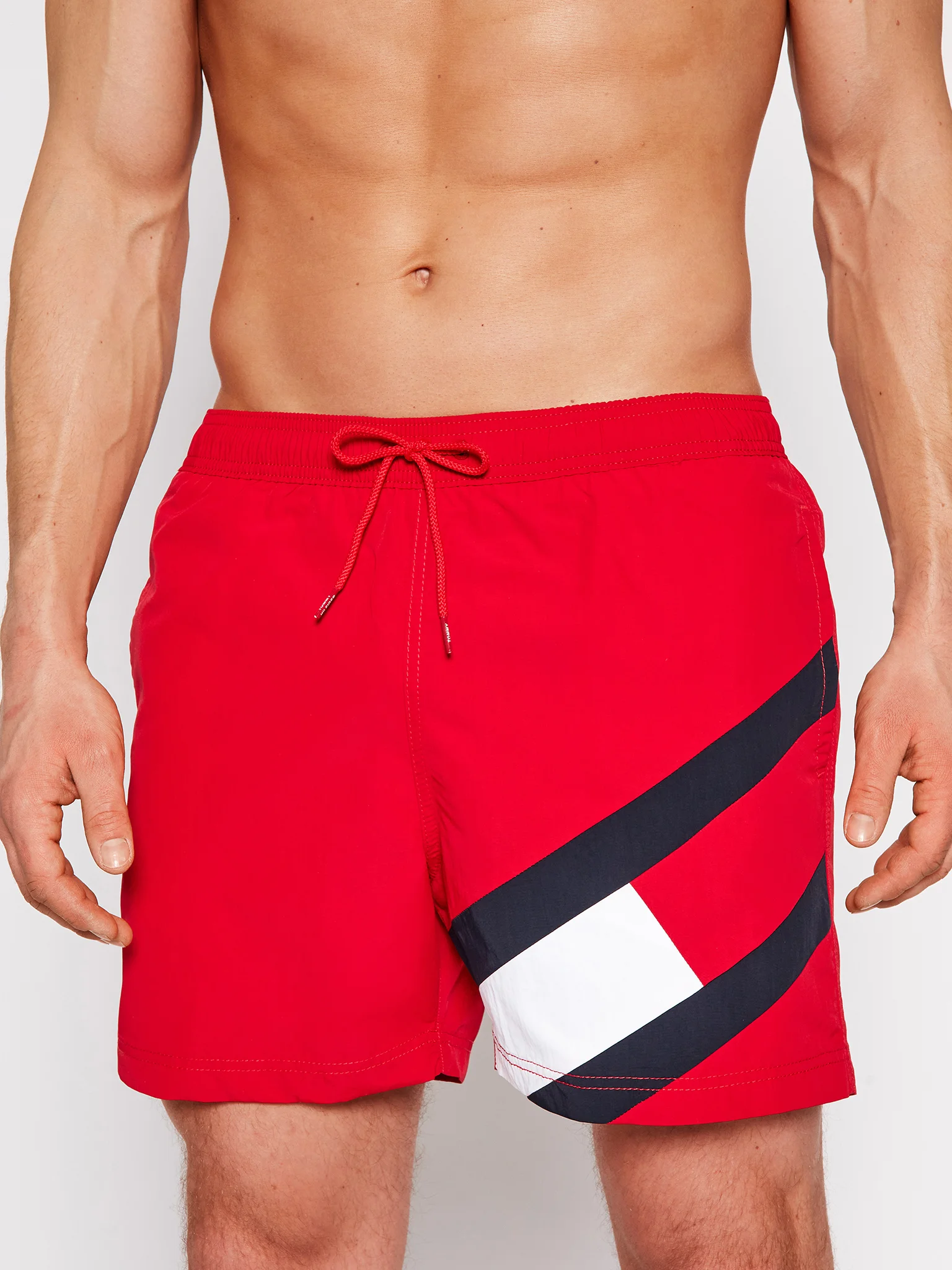Pantaloni de baie, Tommy Hilfiger, Roșu, Logo [1]
