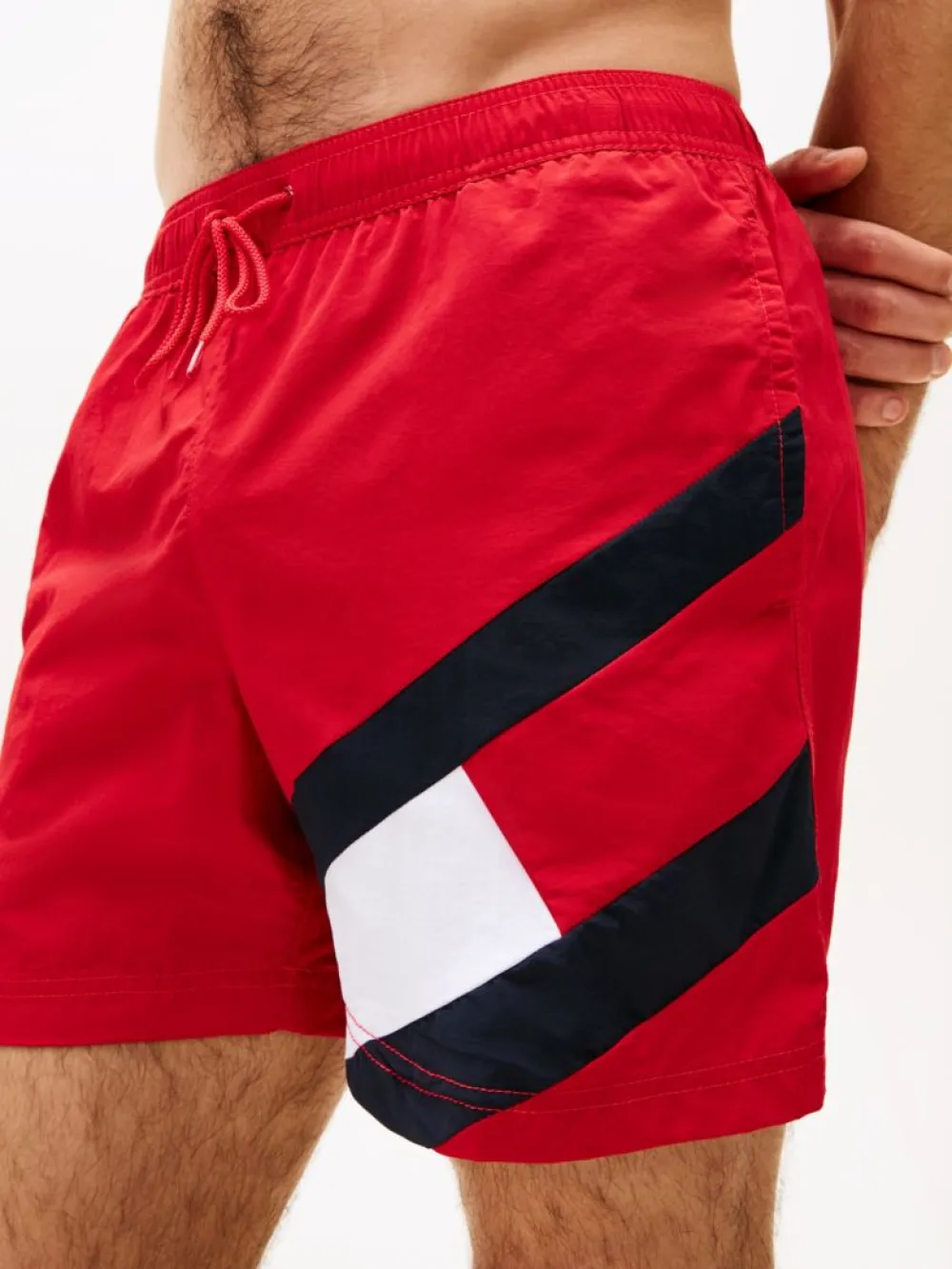 Pantaloni de baie, Tommy Hilfiger, Roșu, Logo [2]