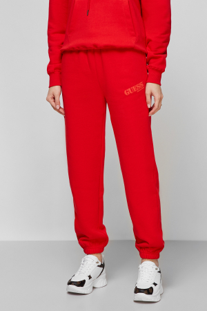 Pantaloni de trening dama, Guess, Rosu, Bumbac [2]