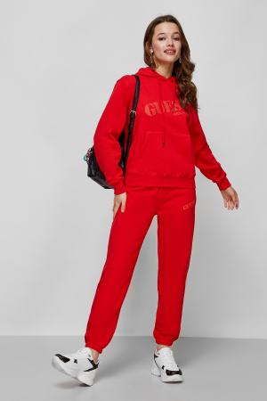 Pantaloni de trening dama, Guess, Rosu, Bumbac [4]