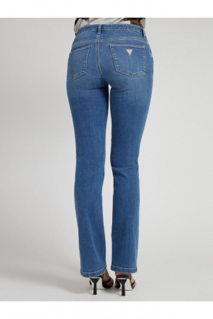 Pantaloni denim dama, Guess, Albastru, Cu talie medie, W27-L32 [1]