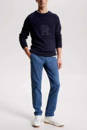 Pantaloni lungi barbati, Tommy Hilfiger, Albastru inchis, Bumbac, W33/L32 [2]